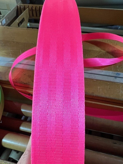 Seat Belt Webbing 2" Wide New Heavy Duty Nylon Webbing Multi Color BTY