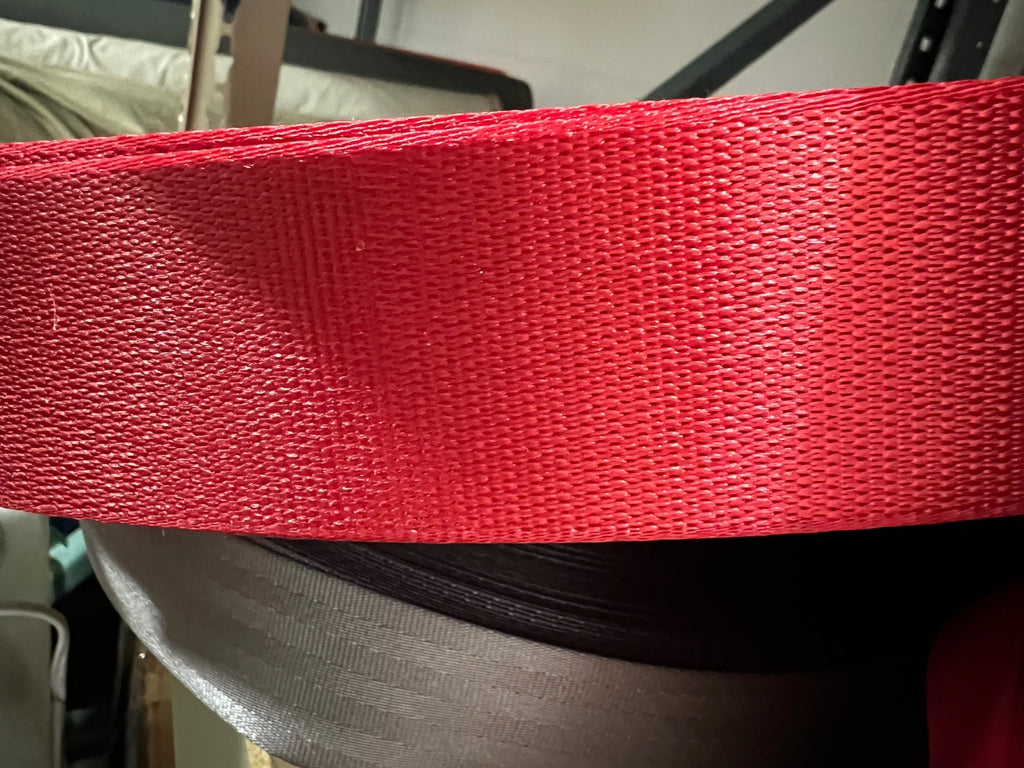 Seat Belt Webbing 2" Wide New Heavy Duty Nylon Webbing Multi Color BTY