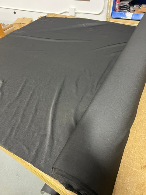 Black 4-Way Stretch Athletic Mesh Fabric Nylon Spandex 60"W Sold by Yard