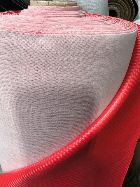 Seascape Marine Grade Vinyl RED Carbon Fiber Upholstery Fabric 54" Wide - BYT