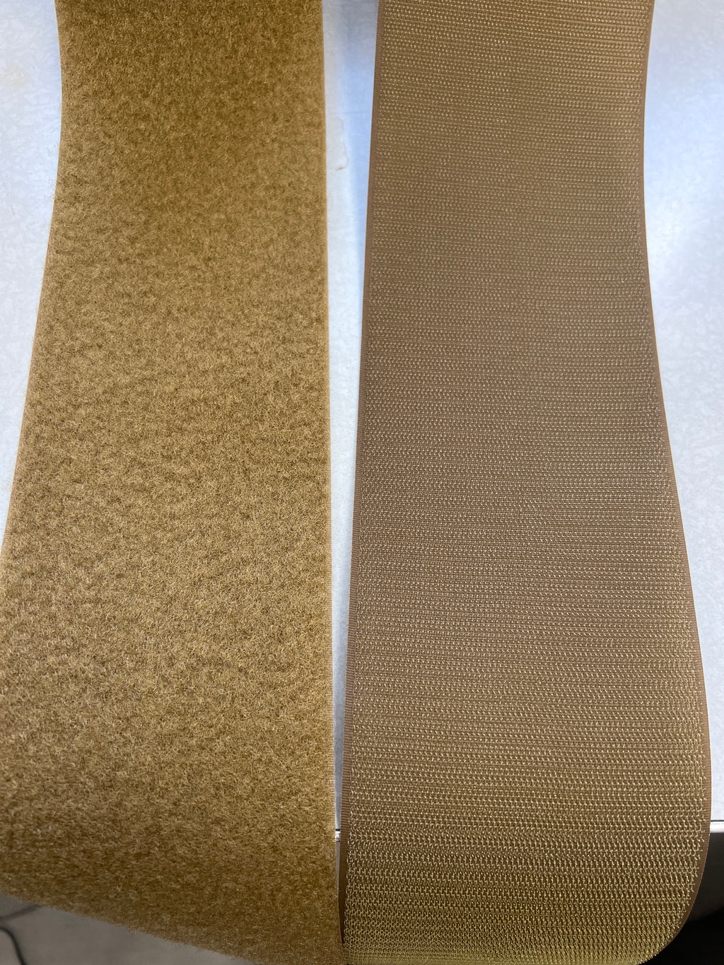 4” VELCRO® Brand MIL-SPEC Coyote 498 Hook and Loop - SEW-ON TYPE - 1 YARD