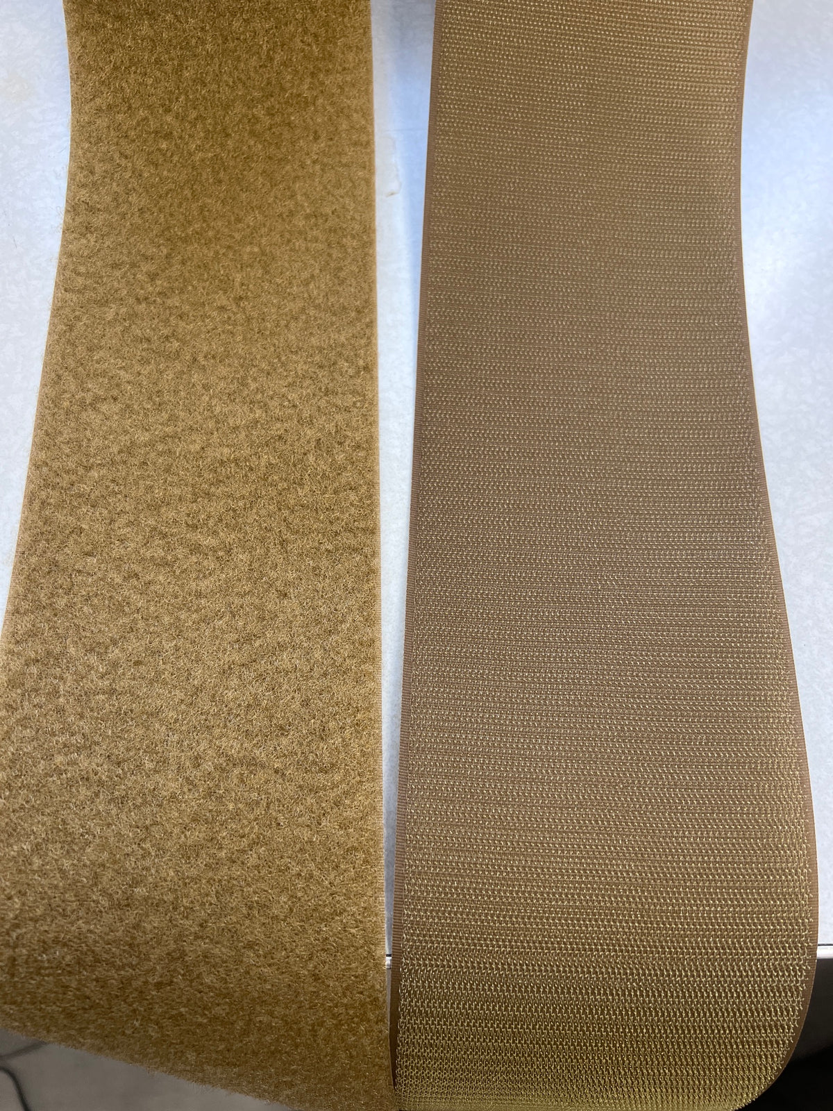 4” VELCRO® Brand MIL-SPEC Coyote 498 Hook and Loop - SEW-ON TYPE - 1 YARD