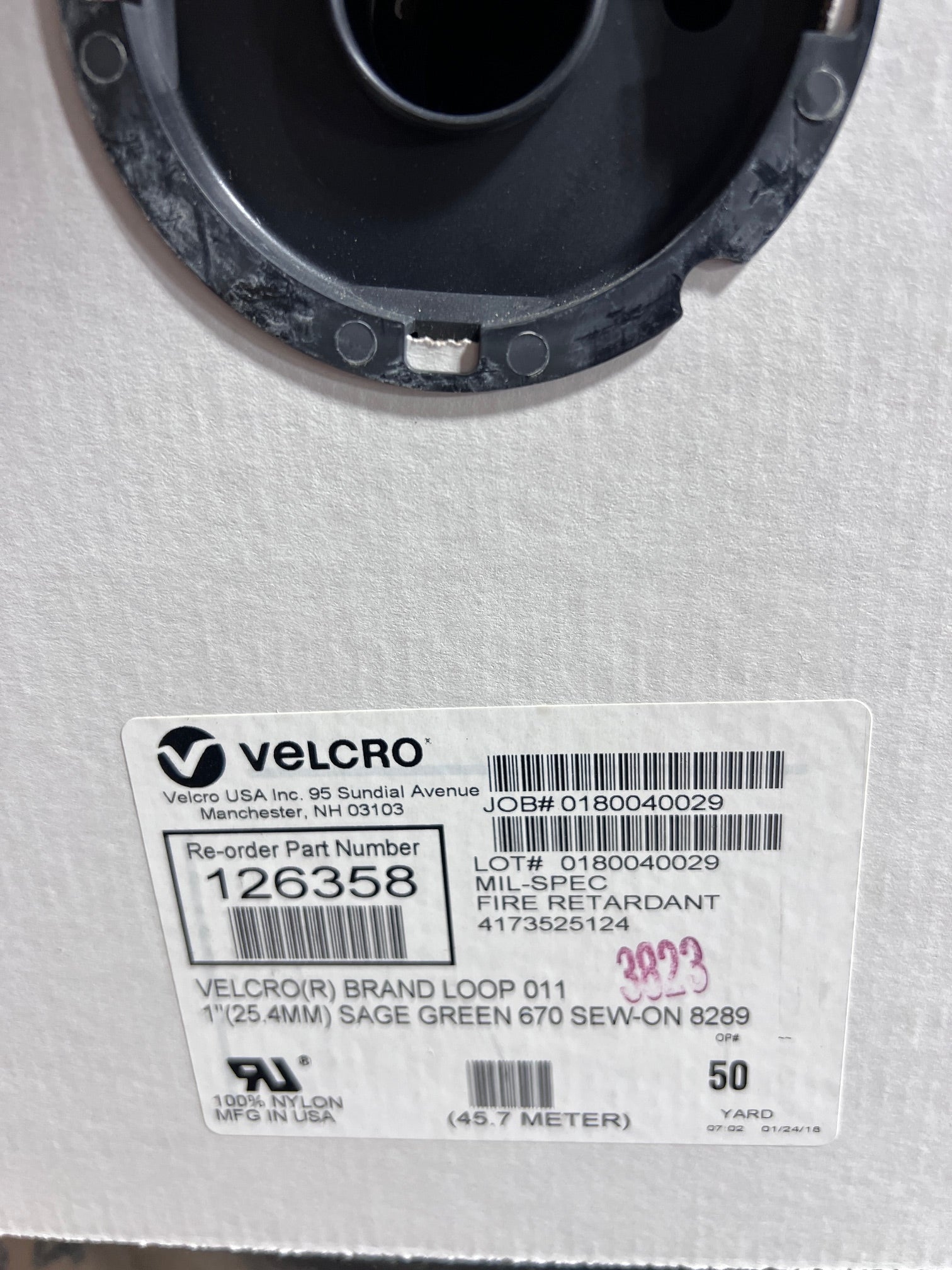 Velcro® Brand 1” SAGE Green HOOK SEW-ON-TYPE 50 Yards On A ROLL