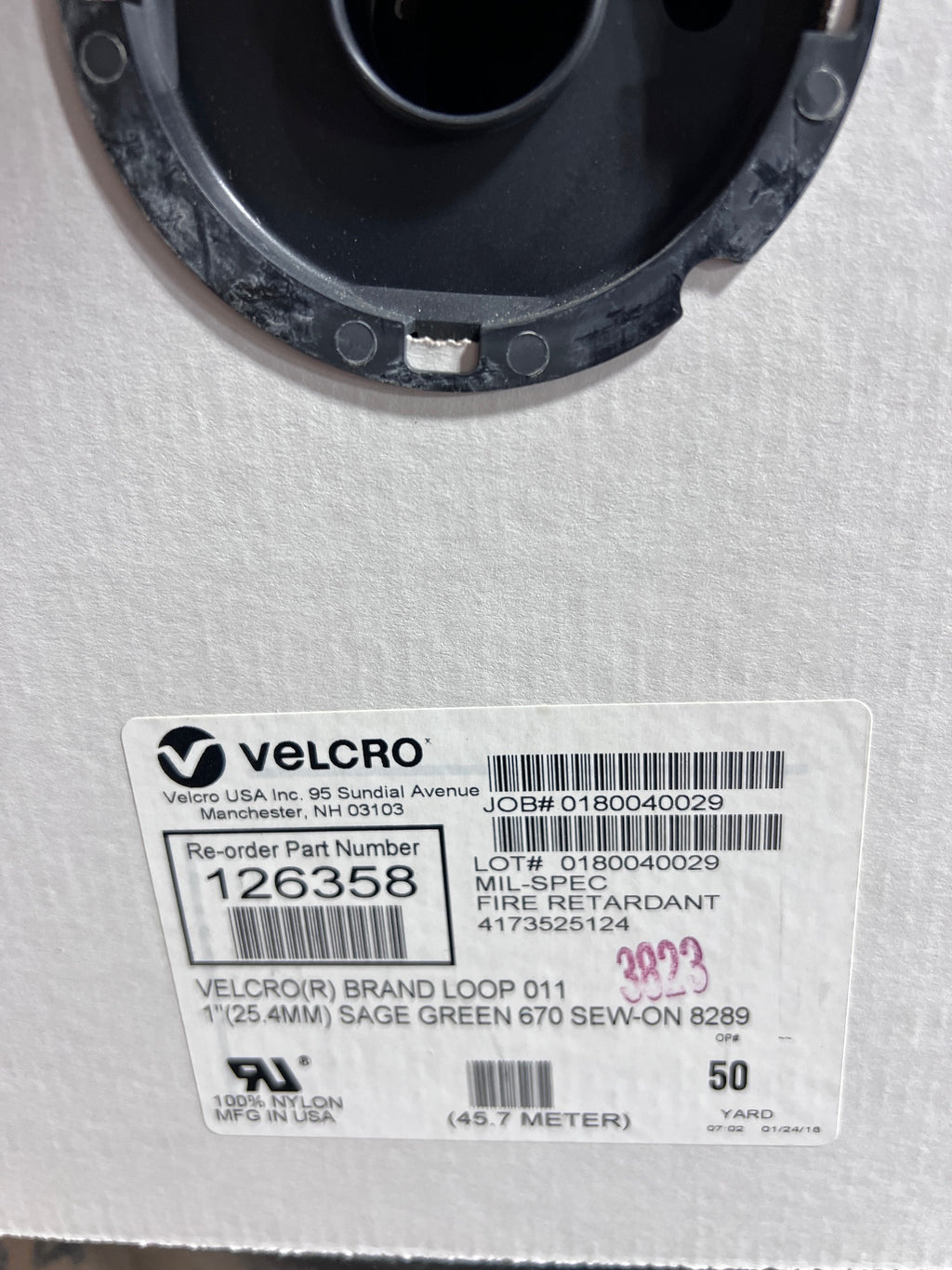 Velcro® Brand 1” SAGE Green HOOK SEW-ON-TYPE 50 Yards On A ROLL