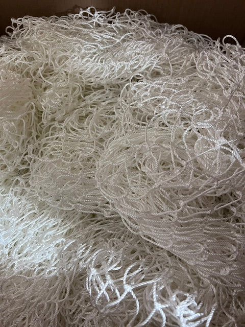 West Coast K18T 1" Natural White Poly Knotted Golf Netting 9ft x 120ft Box