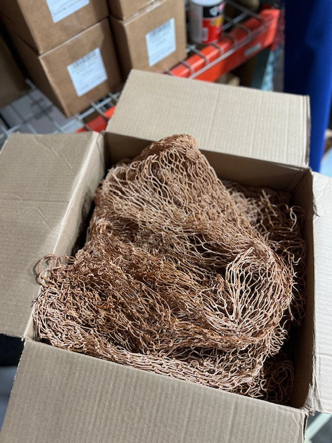 West Coast K18T 1" Brown Poly Knotted Golf Netting 9ft x 120ft Box
