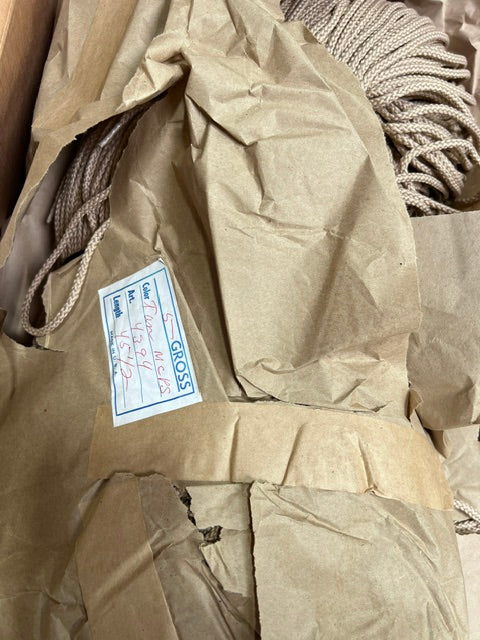 Cotton Drawstring Cord 45.5" Tan Made in USA Clothing Drawstrings 144pc