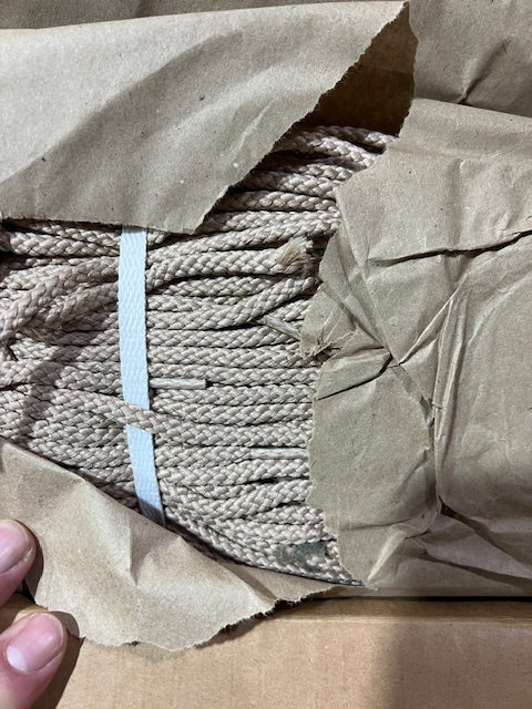 Cotton Drawstring Cord 45.5" Tan Made in USA Clothing Drawstring 10pc