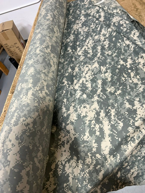 ACU Digital Camo Nylon Taslan Waterproof DWR Fabric 60" Wide - Yard