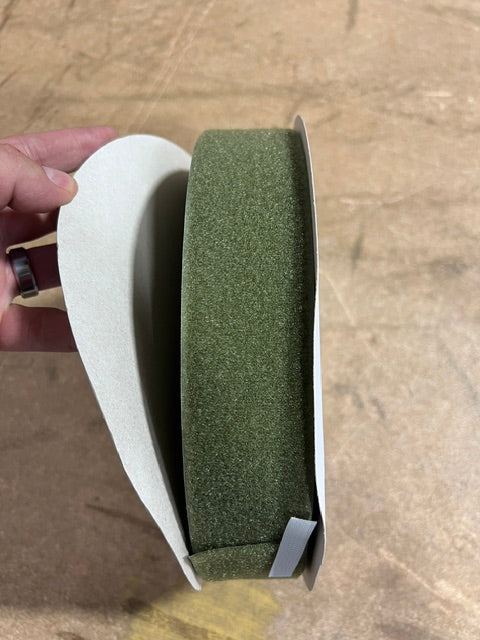 2" OD Green Loop Sew-On Fastener Tape Mil-Spec 25 Yard Roll