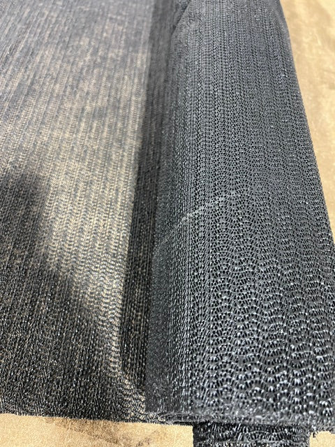 Black Non-Slip Gripper Mat Fabric 36" Wide Rubber Backed Grip Liner