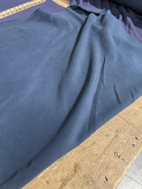Polartec Control Fleece Fabric Medium Navy Blue Odor Control Made USA 66"