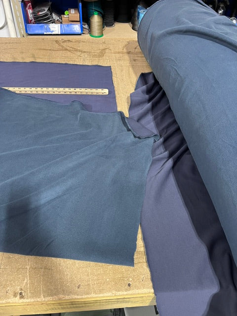 Polartec Control Fleece Fabric Medium Navy Blue Odor Control Made USA 66"