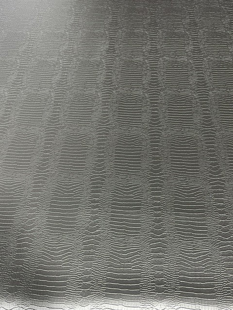 BLACK CROC/ALLIGATOR EMBOSSED VINYL AUTOMOTIVE SEAT COVER  UPHOLSTERY BY YARD