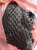 Black Stretch Lace Mesh Fabric 58" Wide Diamond Lattice Fishnet By The Yard