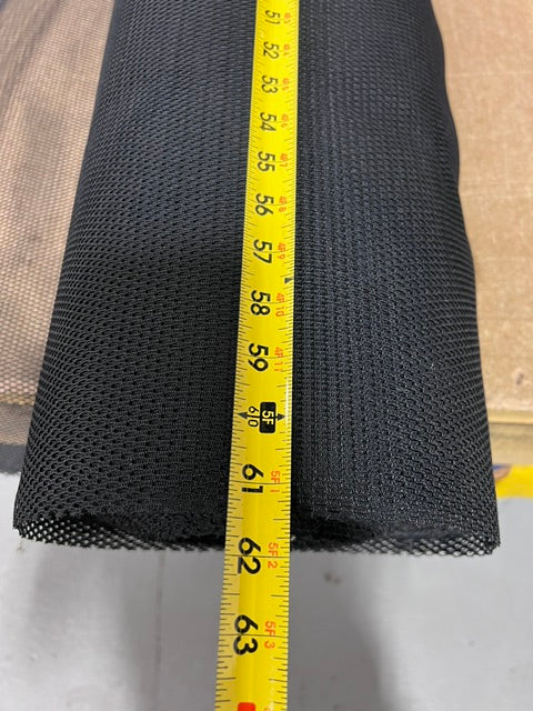 Black Athletic Diamond Mesh Fabric 60" Wide Sports Jersey Mesh By The Yard