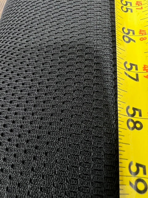 Black Athletic Diamond Mesh Fabric 60" Wide Sports Jersey Mesh By The Yard