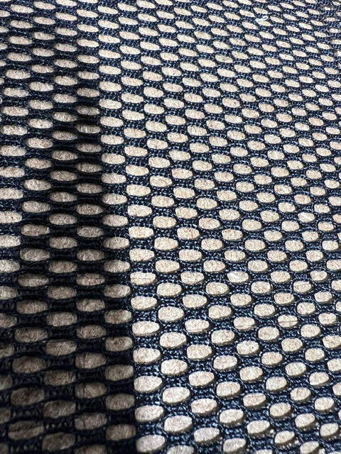 Black Athletic Diamond Mesh Fabric 60" Wide Sports Jersey Mesh By The Yard