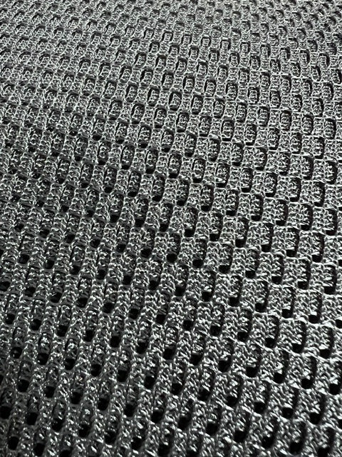 Black Athletic Diamond Mesh Fabric 60" Wide Sports Jersey Mesh By The Yard