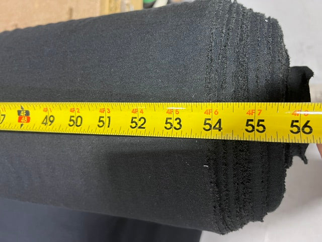 Charcoal Black Twill Automotive Seating Fabric 54" Wide By The Yard