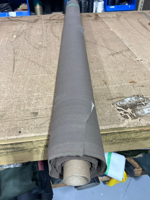 Taupe Dark Beige Twill Automotive Seating Fabric 60" Wide By The Yard