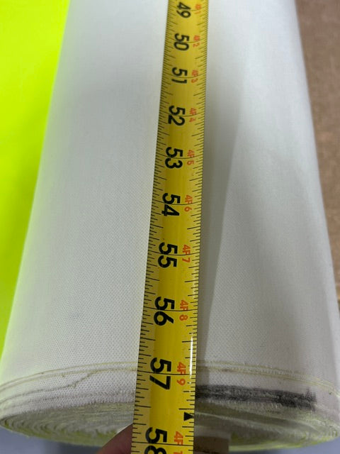 Neon Yellow Hi Vis Marine Vinyl Fabric 57" Wide Knit Back By The Yard