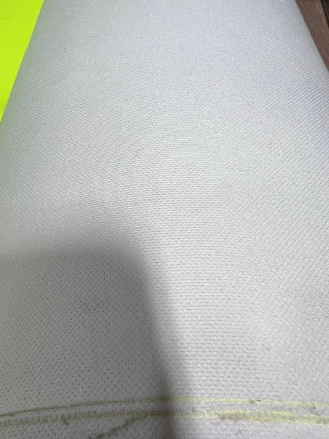Neon Yellow Hi Vis Marine Vinyl Fabric 57" Wide Knit Back By The Yard