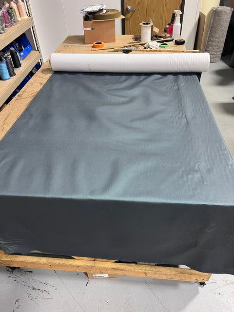 Jasper Grey Marine Vinyl Fabric 54" Wide Sublime Textured By The Yard