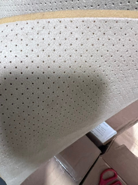 Light Cashmere Tan Perforated Suede Foam Backed Fabric 58" Wide - Auto Material