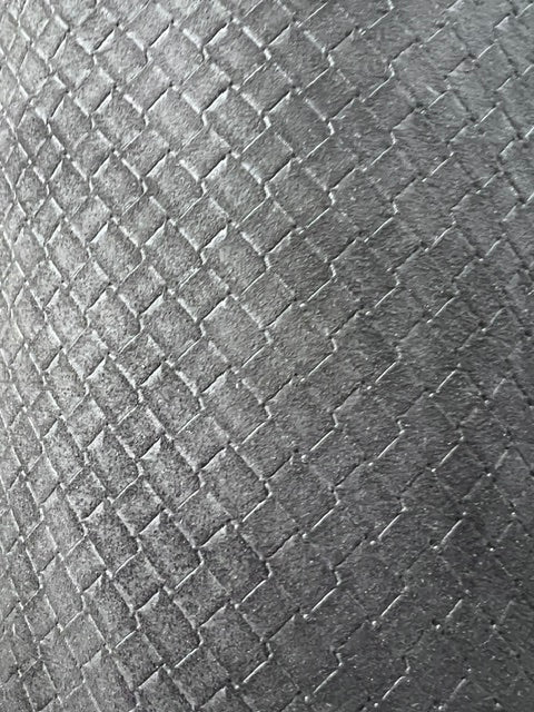 Charcoal Black Quilted Suede Foam Backed Fabric 58" Wide - Auto Upholstery