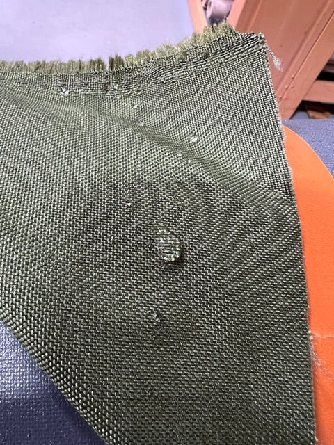 Genuine OD Green FR Nylon Fabric 60" Wide FR & Waterproof Mil-Spec - By The Yard