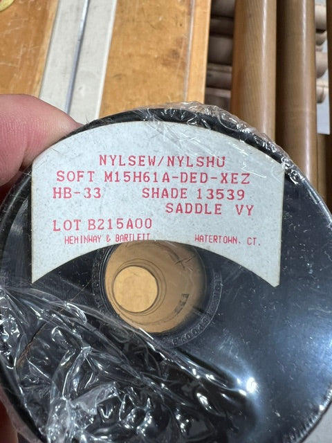Heminway & Bartlett NylSew Bonded Nylon Thread Size 33 Saddle HB-33