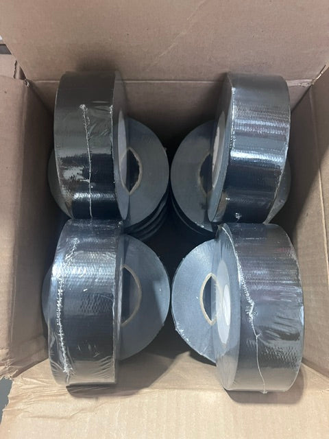 Black Duct Tape 1.89in x 60yds Case of 24 Rolls Heavy Duty Cloth Tape