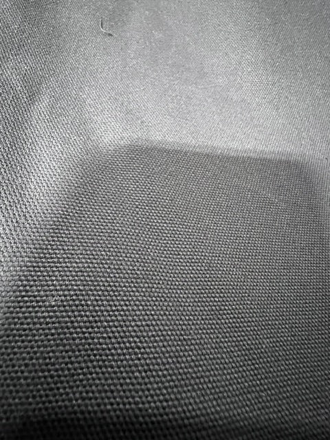 Black Canvas Duck Fabric 65in Wide Heavy Duty Plain Weave By The Yard