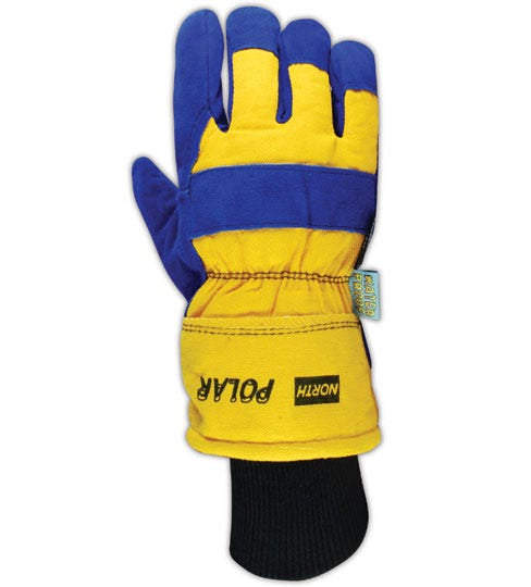 North Polar Insulated Leather Palm Work Gloves 3M Thinsulate Waterproof