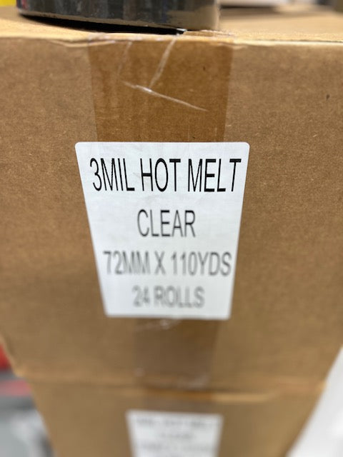 Clear Packing Tape 3 Inch x 110 Yards 3 Mil Hot Melt Shipping Sealing Tape Roll
