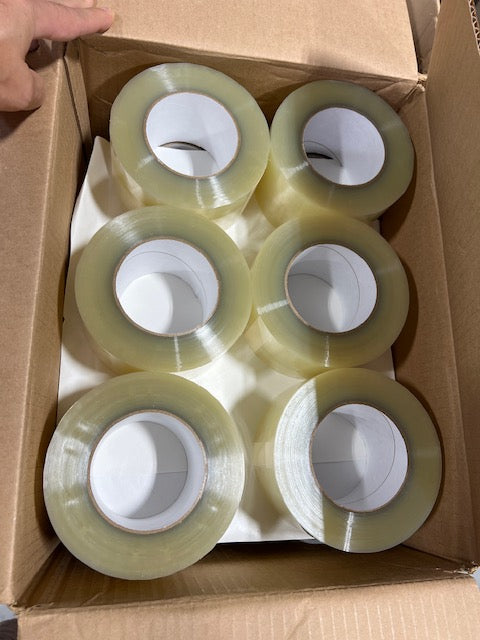 Clear Packing Tape 3 Inch x 110 Yards 3 Mil Hot Melt Shipping Sealing Tape Roll
