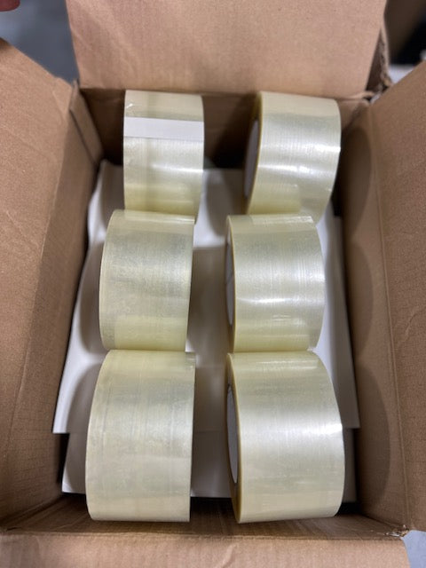 Clear Packing Tape 3 Inch x 110 Yards 3 Mil Hot Melt Shipping Sealing Tape Roll