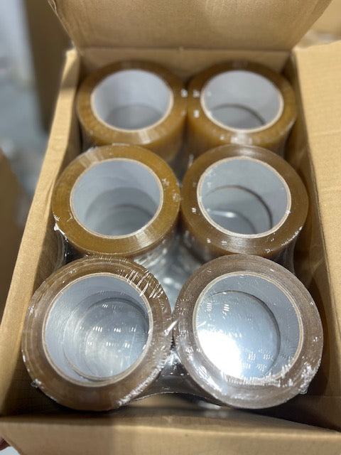 Clear Packing Tape 2 Inch x 110 Yards Natural Rubber Adhesive Shipping Tape Roll