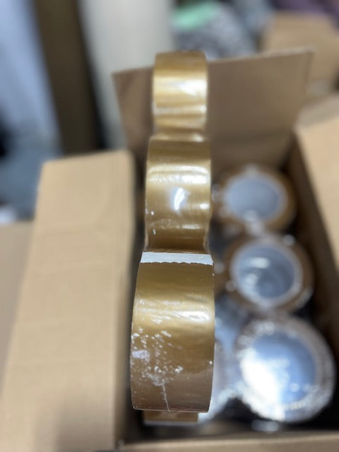 Clear Packing Tape 2 Inch x 110 Yards Natural Rubber Adhesive Shipping Tape Roll