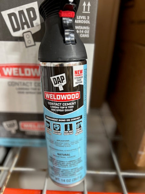 DAP Weldwood Landau Top Trim HHR Contact Cement Spray Adhesive Case of 6 14oz