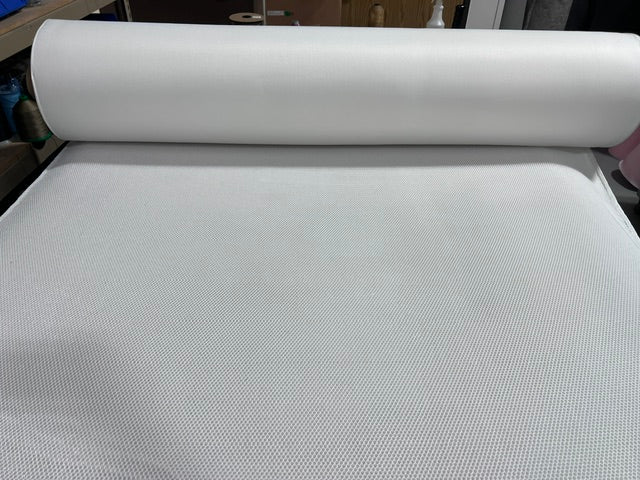 White 3D Spacer Mesh Fabric 68" Wide Air Mesh Breathable Padding By the Yard