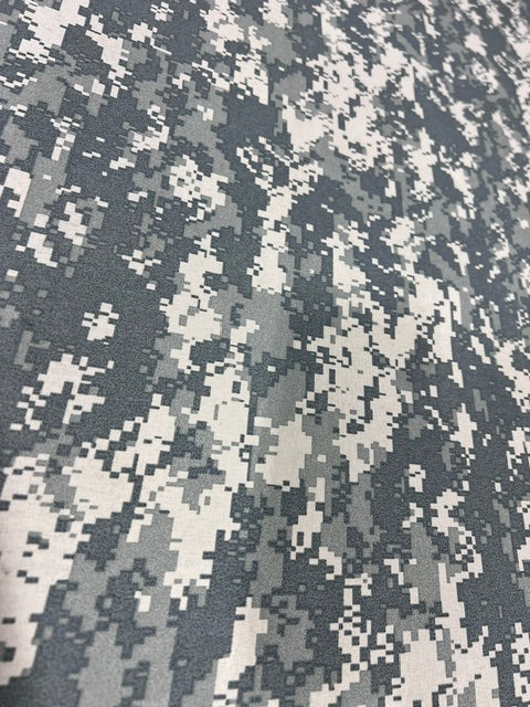 ACU UCP Digital Camo Coated Nylon Canvas Fabric 60" Water Repellent By the Yard
