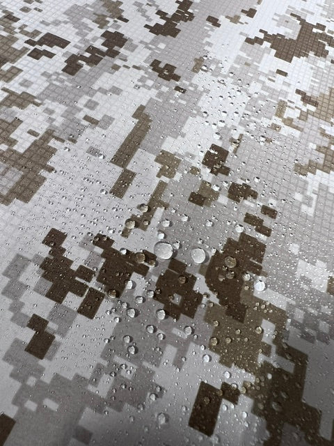 Desert Digital Camo Nylon Ripstop Fabric 60" Lightweight Water Repellent By Yard
