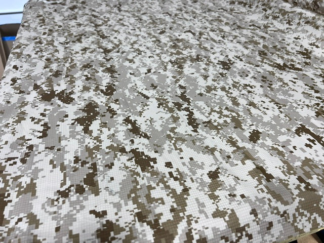 Desert Digital Camo Nylon Ripstop Fabric 60" Lightweight Water Repellent By Yard