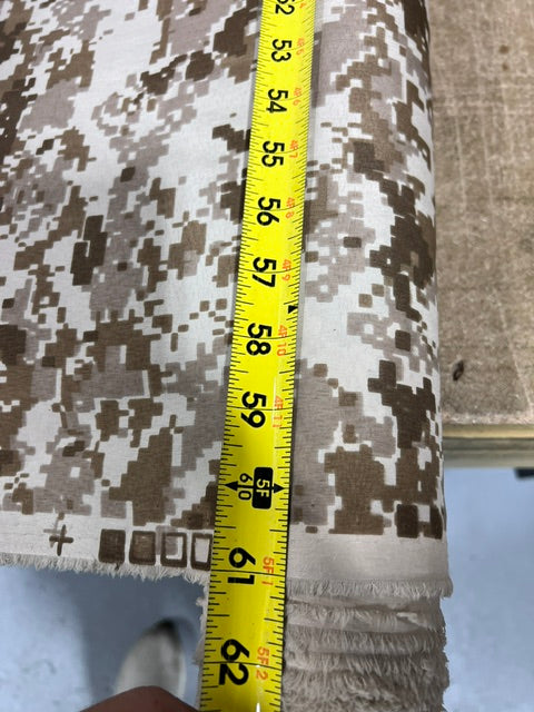 Desert Digital AOR1  Camo Lightweight Pack Liner Fabric 60" Wide By the Yard