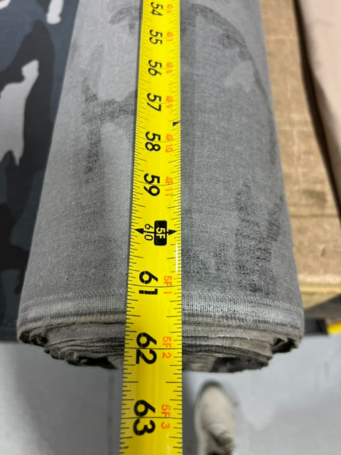 Urban Woodland Camo Heavy Weight Canvas Fabric 60" Wide Gray Black White By Yard