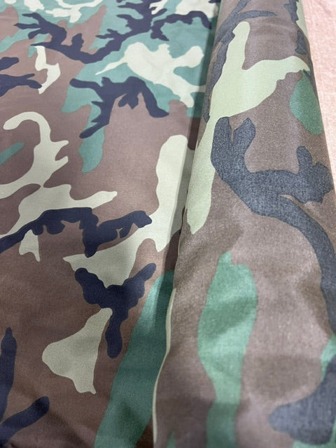 Woodland M81 Camo Pack Nylon Fabric 60" Wide Military Backpack Gear By the Yard