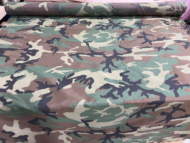 Woodland M81 Camo Pack Nylon Fabric 60" Wide Military Backpack Gear By the Yard
