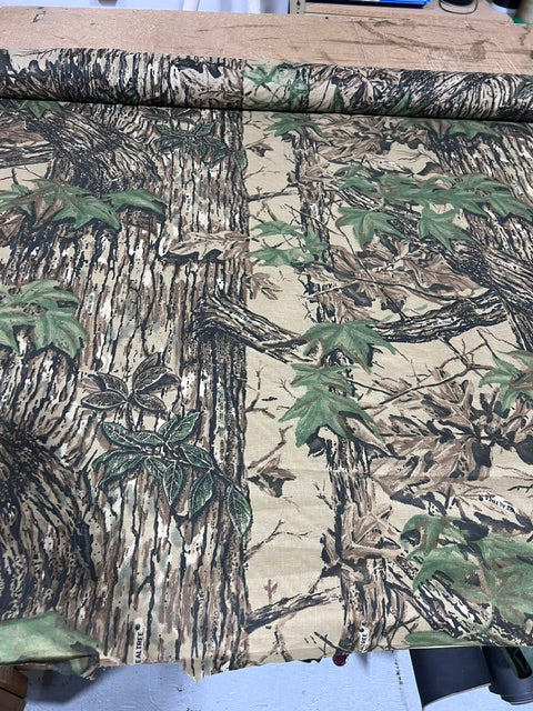 Authentic Vintage Realtree Camo Fabric 45" Lightweight Linen Feel By the Yard